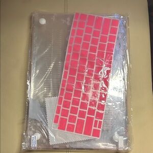 Pink Cover for MacBook Air 13 inch 2020 2019 2018 Clear Case Set